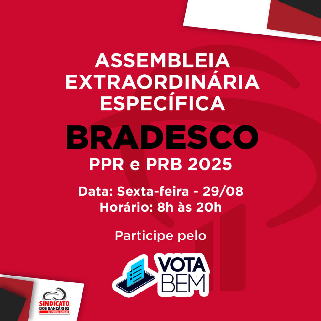 Sindicato realiza assembleia virtual sobre PPR e PRB Sindicato realiza assembleia virtual sobre PPR e PRB