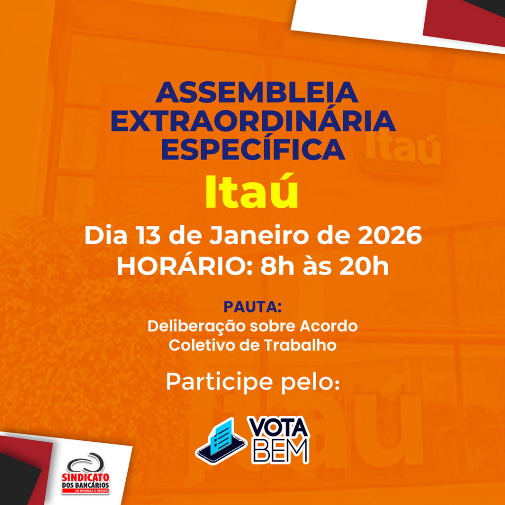 Sindicato realiza assembleia sobre aprovação de acordo coletivo de trabalho Sindicato realiza assembleia sobre aprovação de acordo coletivo de trabalho