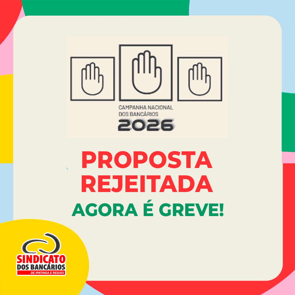 ATENÇÃO, BANCÁRIOS E BANCÁRIAS!  PARALISAÇÃO POR TEMPO INDETERMINADO A PARTIR DE 10 DE SETEMBRO